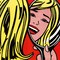 Framed Art Girl in Mirror, 1963 by Roy Lichtenstein 11 7/8 x 11 7/8